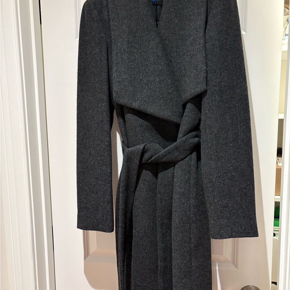 NWT Cole Haan Grey Wool Coat